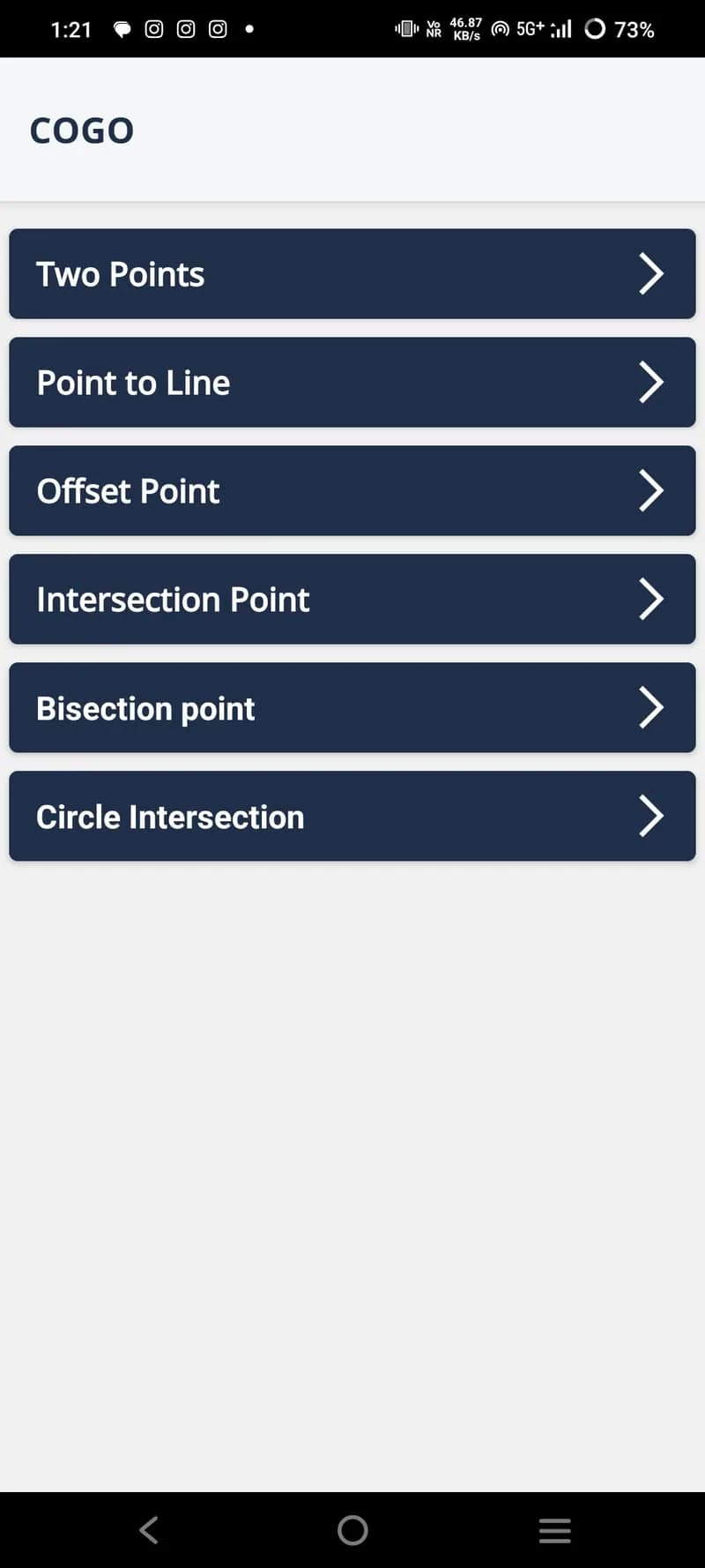 COGO coordinate geometry calculations