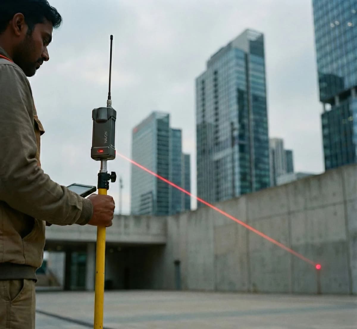 Airace Navon GNSS receiver in field survey