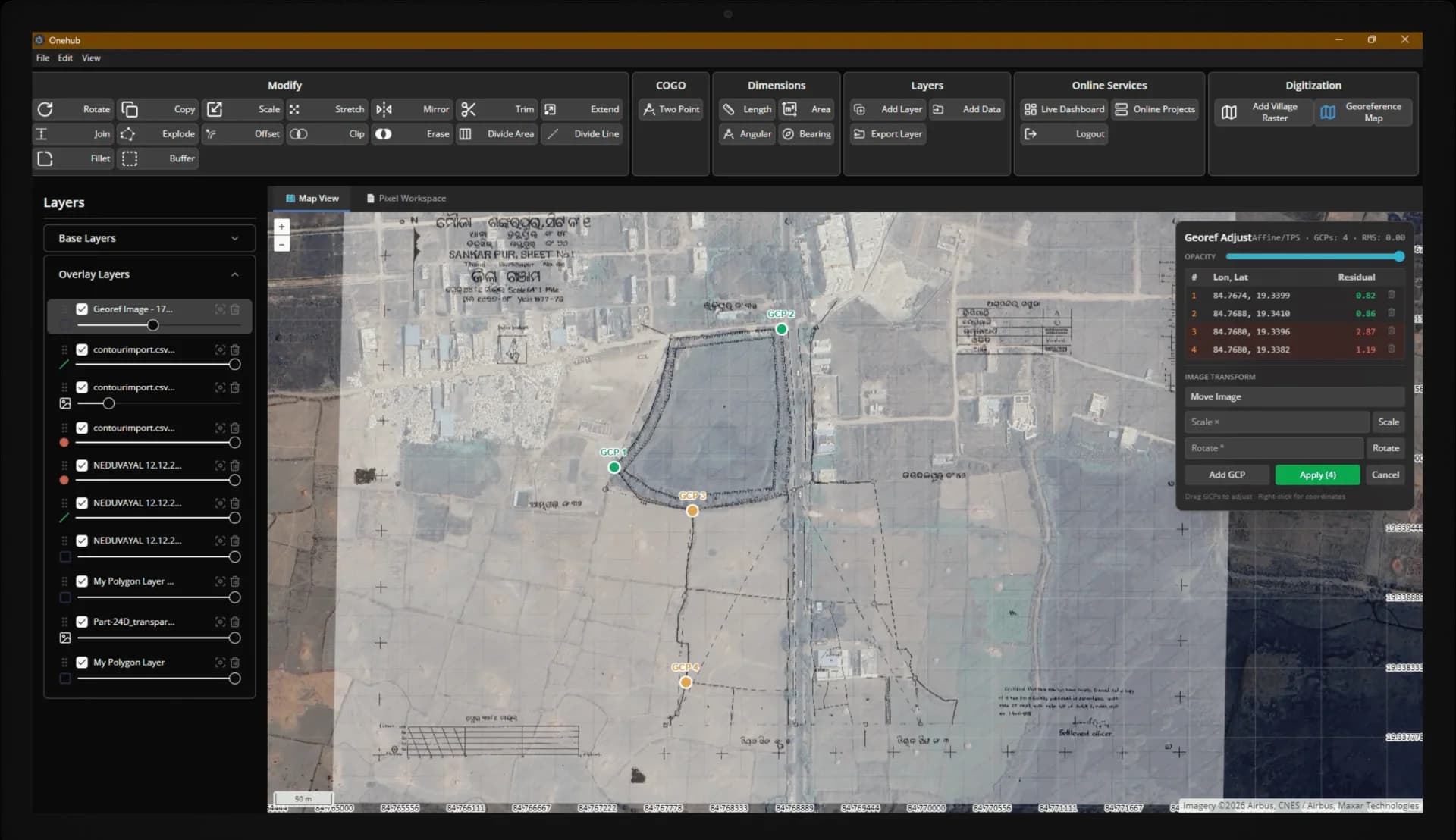 Airace OneHub WMS layer configuration